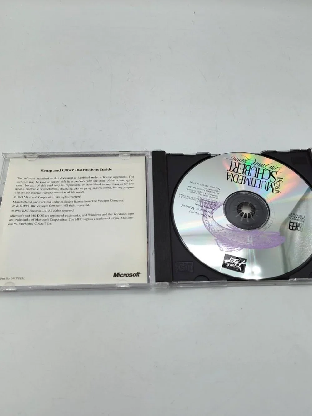 Microsoft Multimedia Schubert The Trout Quintet PC CD-ROM Vintage Interactive